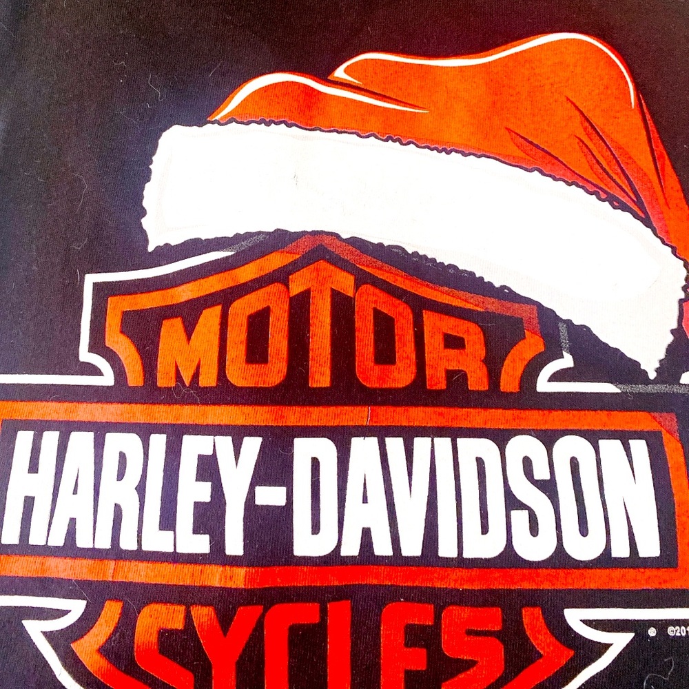Santa Harley Davidson long sleeve shirt